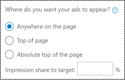 Microsoft Ads Announces Target Impression Share