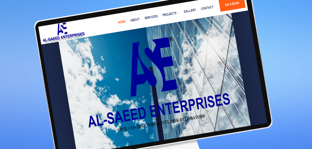 Construction Website development For Alsaeed Enterprises (PVT.) Limited