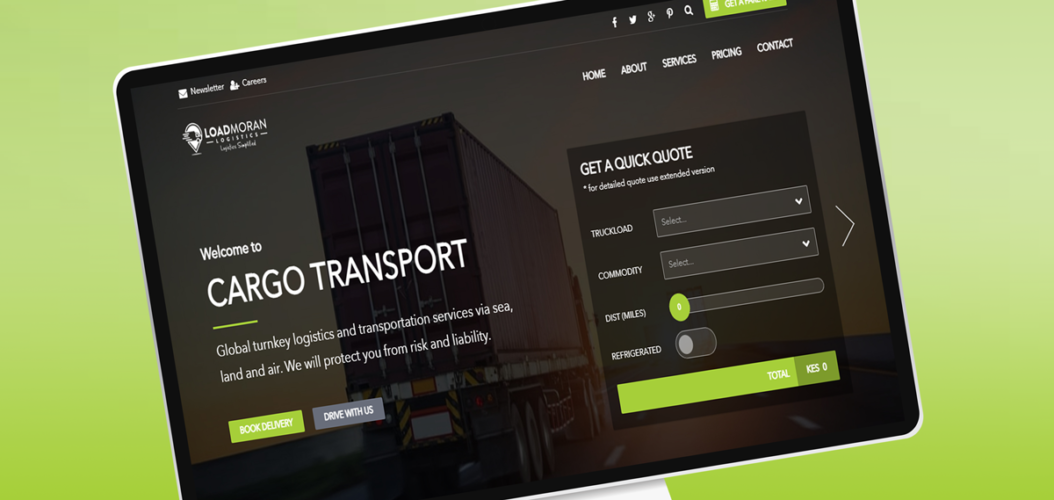 logistics Website development For Loadmoran Logistics